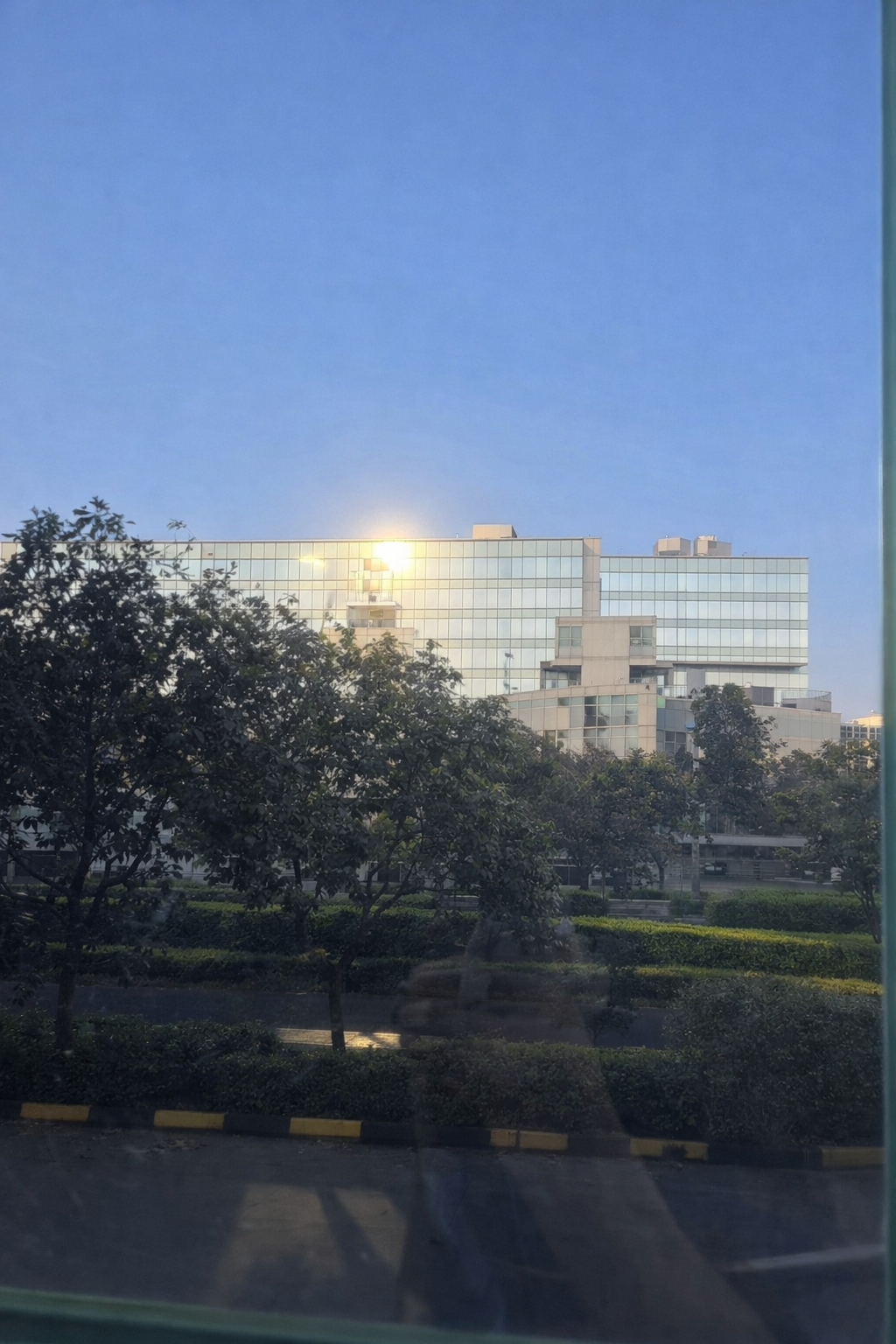 After — hard water stain removal commercial glass Bangalore