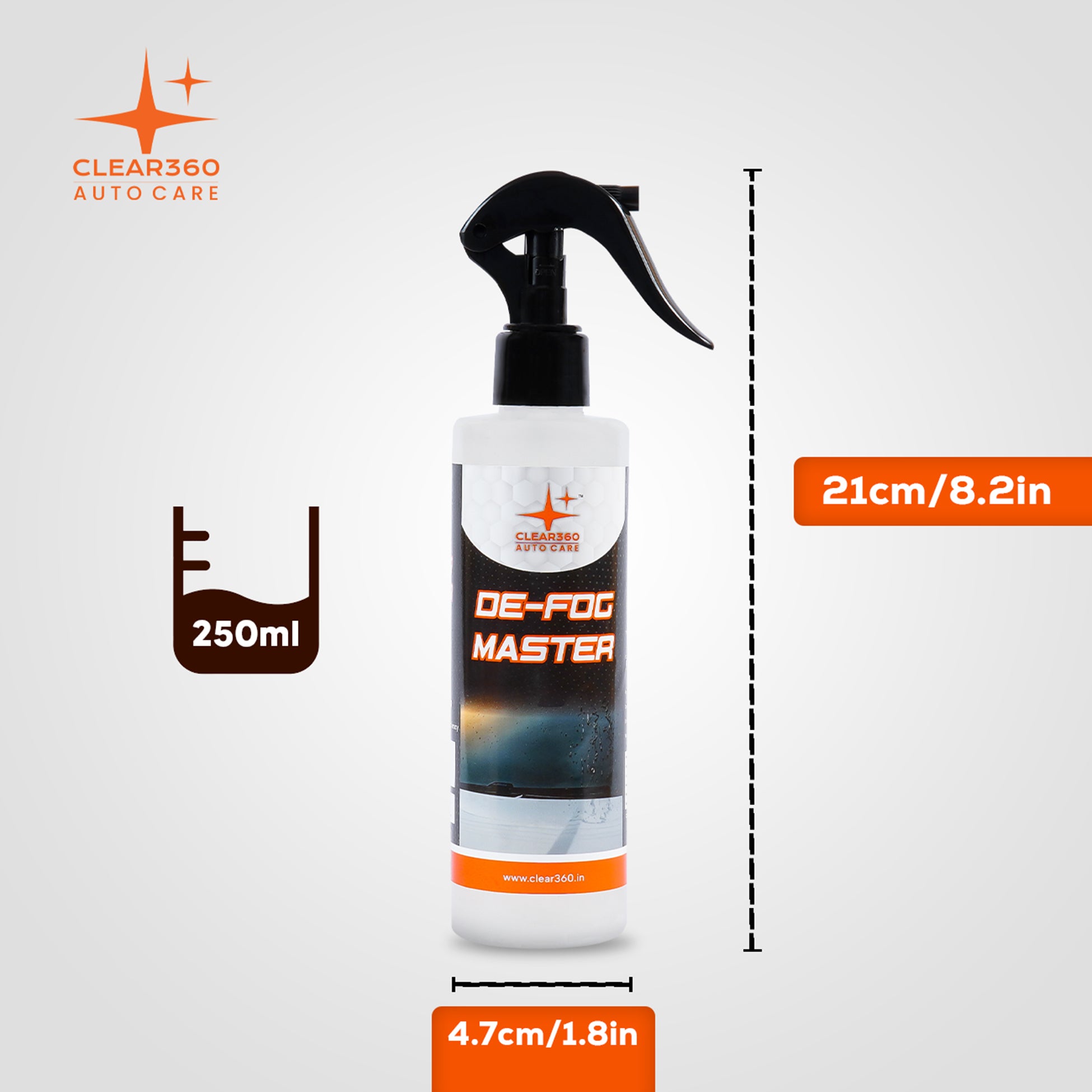 De-Fog Master - Anti Fog Spray For Car glasses & Helmet Visor